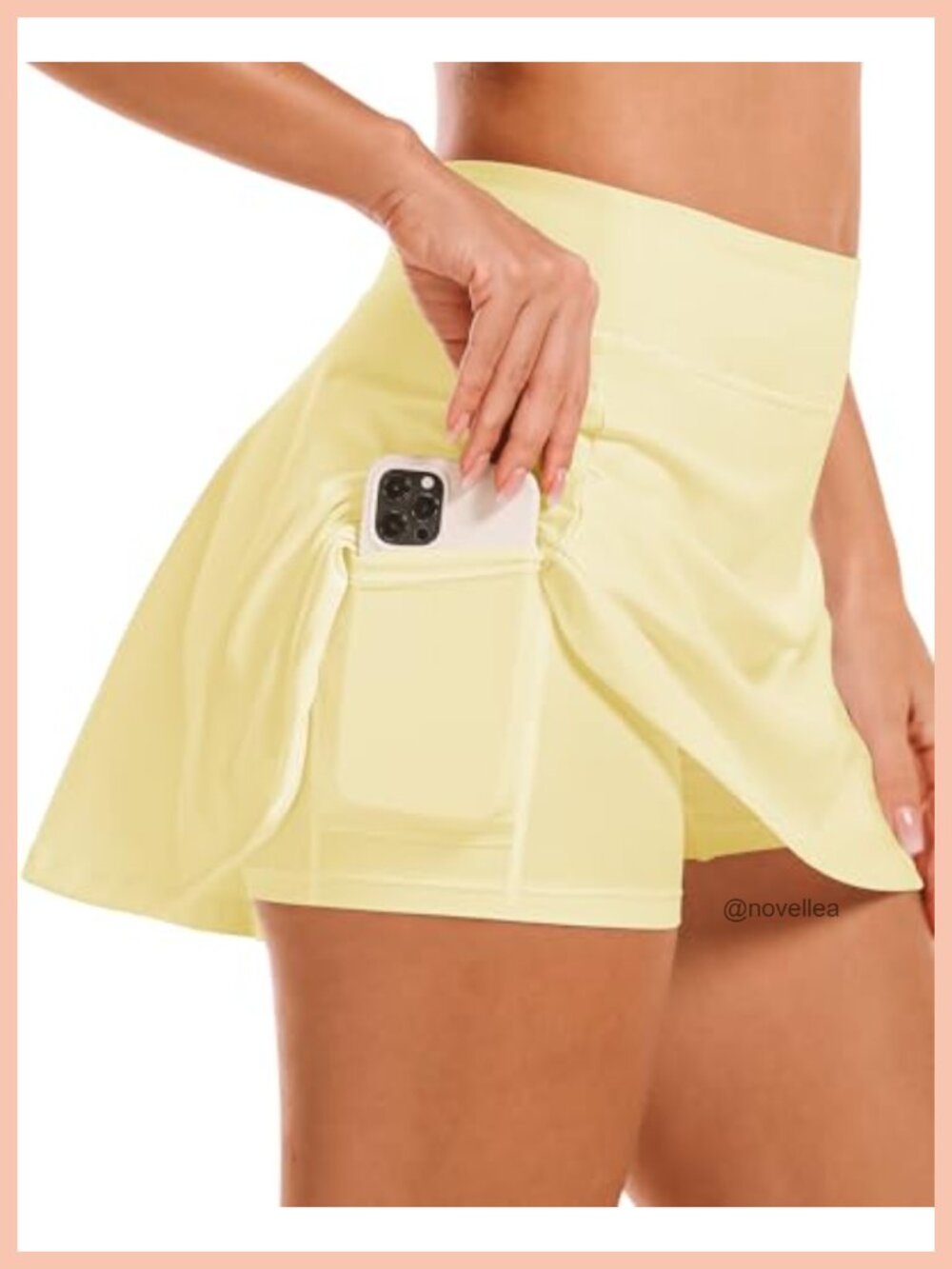 Women's High Waisted Athletic Skort with Pockets Built-in Shorts Tennis Golf